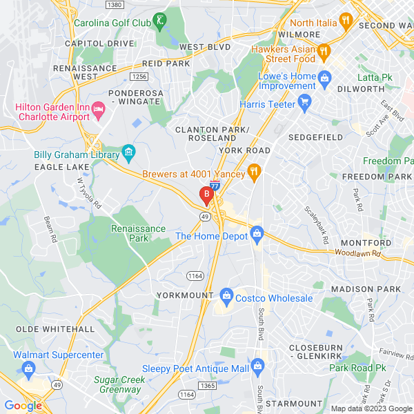 Tranquility Point Therapeutic Massage location map: 4651 Charlotte Park Dr Suite101-A, Charlotte, NC
