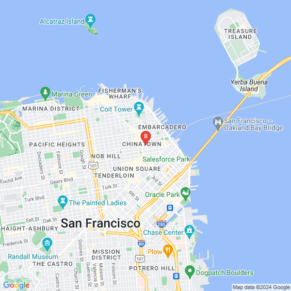 Cheap Tix Tickets SF location map: 2895 Thompson Drive, San Francisco, California