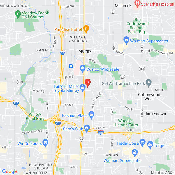 AAA Tax Resolution location map: 151 E 5600 S Suite 110, Murray, UT