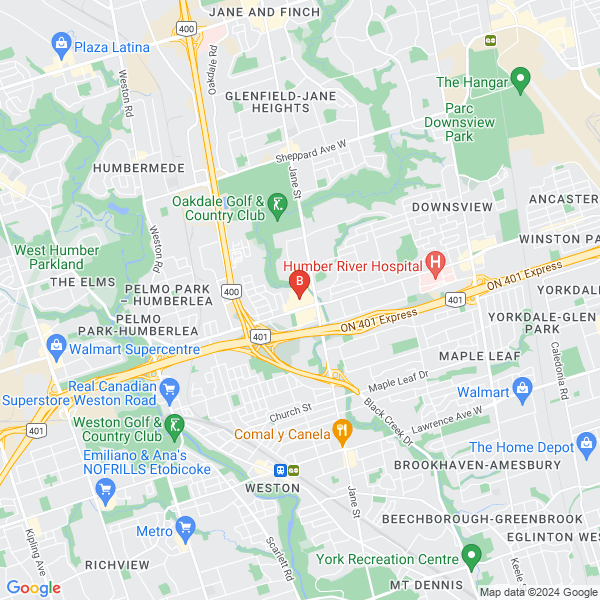 Ontario Conservatory of Music location map: Unit 109, North York Sheridan Mall, 1700 Wilson Ave, Toronto, Ontario