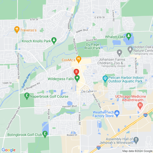 Illinois Aviation Museum location map: 130 S. Clow International Parkway, Bolingbrook, Illinois