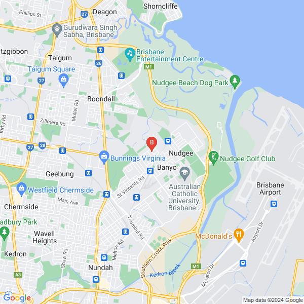 Mega Services PTY Ltd location map: Keswick St, Banyo, QLD