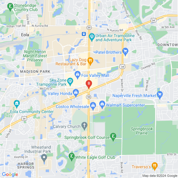 K & J Global Pharmacy location map: 15420 South Route 59, Plainfield, Illinois